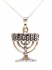 Sterling Silver Menorah Pendant
