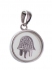 Sterling Silver Revolving Hamsa Pendant