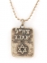 Israeli Army Dog Tag Metal Pendant - Star of David