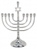 Silver plated Star of David Menorah