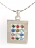 Rhodium Silver Necklace set with Hoshen pendant