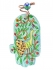 Peacock Hamsa
