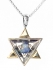 Sterling Silver, Gold and Opal, Star of David Pendant