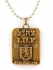 Israeli Army Dog Tag Bronze Pendant - Jerusalem