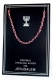 Red Thread and silver Bracelet - Chain Design