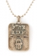 Israeli Army Dog Tag Metal Pendant   Hamsa