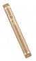 Light Brown Brass Mezuzah - Smooth