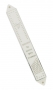 White and Silver Plastic Mezuzah