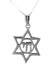 Sterling Silver Star of David with Chai Pendant
