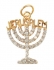 Gold Filled Two Tone Zirconium Menorah Pendant