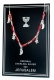 Red Thread and silver Bracelet -Moons and Stars Design