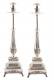 Large Silver Plated Candlesticks