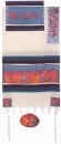 Emanuel Woven Cotton and Silk Tallit - The Twelve Tribes in color
