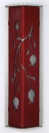 Red Pomegranate Mezuzah Case by Shraga Landesman