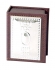 Wood and Silver Plate Match Box Holder