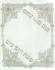 White and Silver embroidered Shabbat Tablecloth