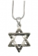Rhodium-Star-of-David-Pendant-Necklace
