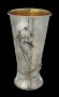"Miriam with Tambourine" Sterling Silver Kiddush Cup