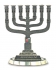 Twelve Tribes 7 Branch Menorah