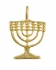 Gold Filled Seven Branch Menorah Pendant