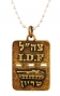 Israeli Army Dog Tag Bronze Pendant - Armored Corps