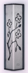 Metal Almond Tree Mezuzah Case by Shraga Landesman - Silver