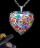 Millefiori "thousand-flowers" Heart Pendant