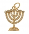Gold Filled Zirconium Seven Branch Menorah Pendant