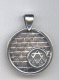 Sterling Silver Pendant - Magen David in Western Wall