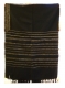 Gabrieli Wool Tallit - Black with Gold stripes