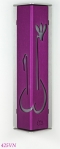 Metal Cyclamen Mezuzah Case by Shraga Landesman