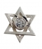 Sterling Silver Star of David Pendant with Zirconium