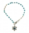 Light Blue bead Star of David eye bracelet