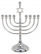 Silver plated Star of David Menorah