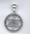 Sterling Silver Pendant - Magen David - Hamsa - Chai