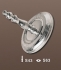 Sefer Torah Etz Chaim Silver Roller Plates and Handles
