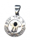 Sterling Silver Pendant   Hamsa Shema Yisrael