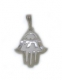 Sterling Silver Hamsa Chai Pendant