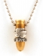Israeli Army Bullet Bronze Pendant - Dove of Peace