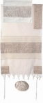 Emanuel Hand Embroidery Tallit - Jerusalem in silver