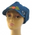Womens Denim Cap with flower applique