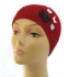 Chaponne Pull On Crocheted Womens Hat with applique