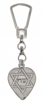 Sterling Silver Heart Keychain - Name of God