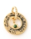 Gold Filled Malachite Kabbalah Pendant   Direct connection to God