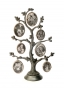 Seven Photo Pewter Family Tree