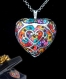 Millefiori thousand flowers Heart Pendant