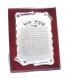 Silver Plated  Wooden Eshet Chail Blessing