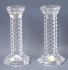 Spiral Glass Candlesticks