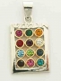 Gold Filled Rhodium 12 Tribes Pendant