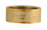 Stainless Steel Two Tone Ring "Shema Israel"